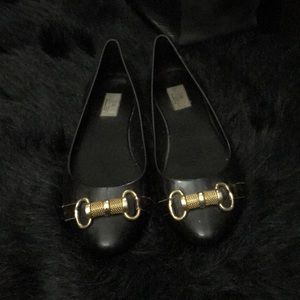 Black flats that I had custom made😊